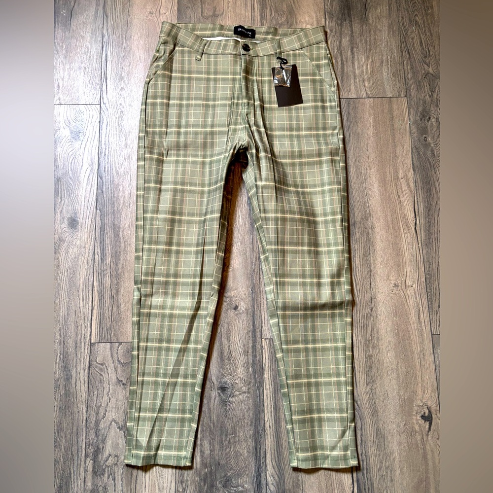 Gingtto Men's Green Pant - Lattice NWT size 35
